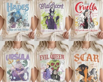 Disney Villains Halloween Family Shirts, Bad Witches Cruella Maleficent Evil Queen Tee, Disneyland Family Matching Trip Gift 2026