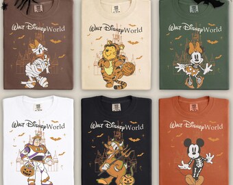 Comfort Colors Disney Halloween Family Shirt, Disney Pumpkin Shirt, Disney Vacation Tee, Walt Disney World Shirt, Mickey Mouse Halloween Tee