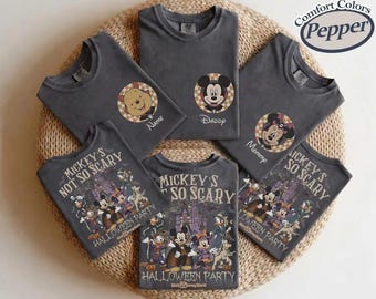 Custom Mickey’s Not So Scary Halloween Party Shirt, Mickey Halloween Tee, Disney Family Halloween Shirts, Disney Halloween Vacation