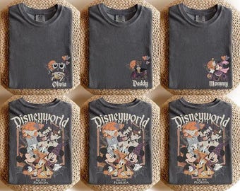 Retro Disney World 2026 Halloween Shirt, Disney Halloween Family Shirt, Mickey's Not So Scary Halloween Party Shirt, Halloween Group Tee