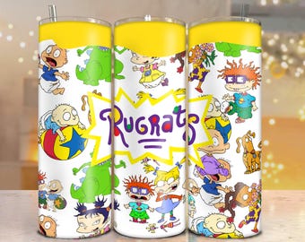90s Rugrats Tumbler Wrap: 20oz Skinny Tumbler Design (Digital Download)