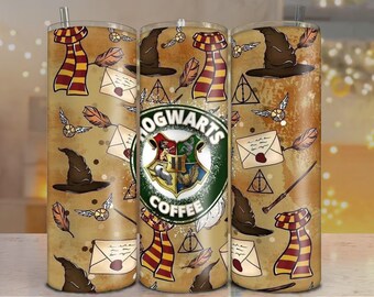 HP Tumbler Wrap Design 20oz Skinny Sublimation, Ready to Print (JPG Digital File)