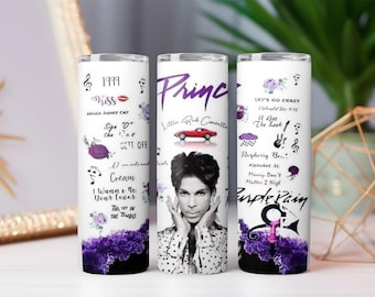 Prince Purple Rain Tumbler Wrap: Music Legend Sublimation Design (JPG)