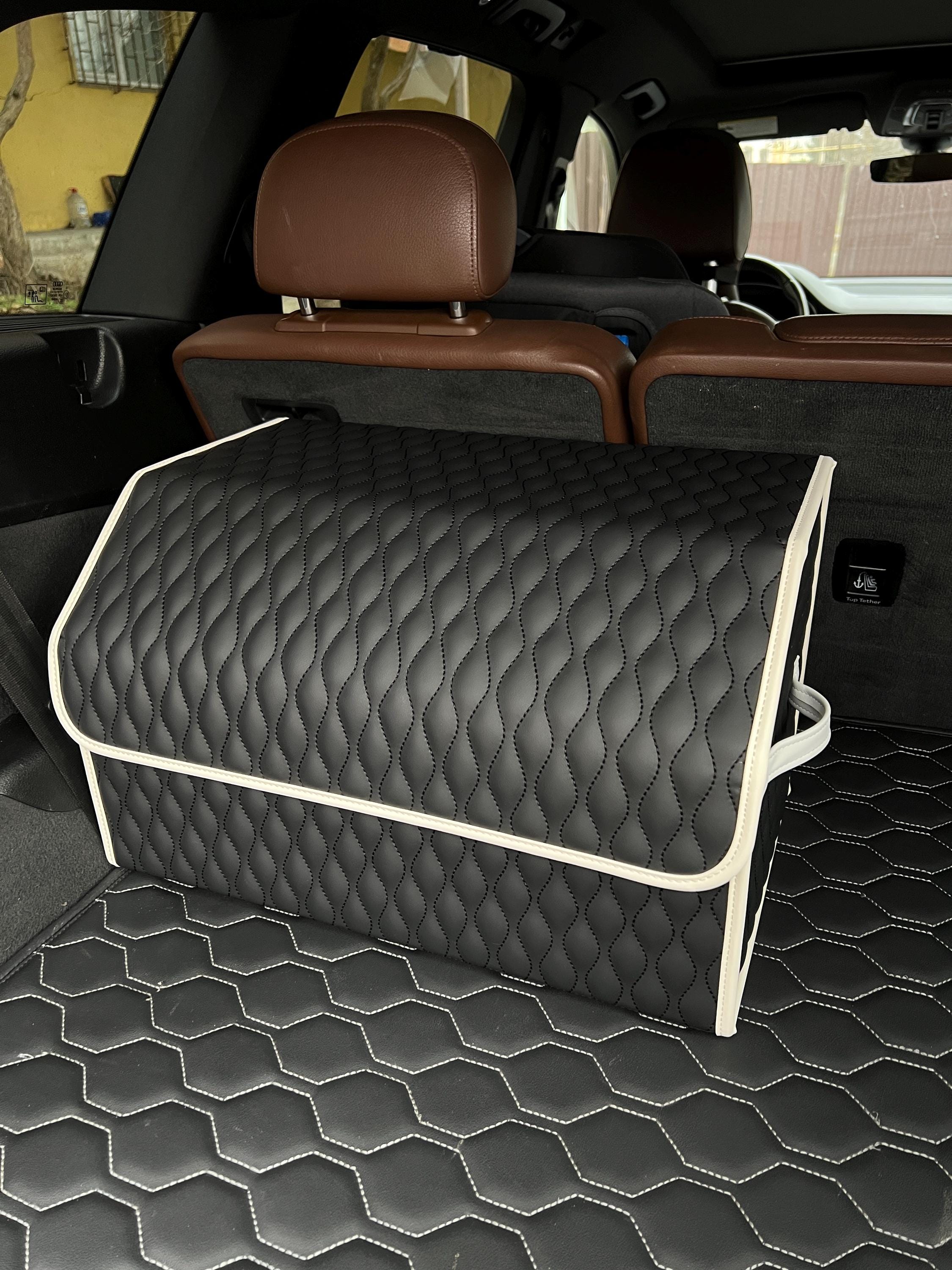 Leather Boot Tidy & Organiser For Range Rover Evoque – Collapsible Trunk Storage Bag By Rhinos Autostyling