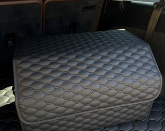 Custom Car Trunk Organizer – Personalized Car Storage – Premium Handmade Auto Organizer