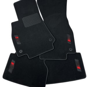 Custom Car Mats For Audi S7 - Personalized Car Carpets - Custom Fit Car Floor Mats - Audi Interior Accessories