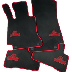 Carpet Floor Mats for Mercedes-Benz G Class BRABUS - GT-C-Cl-Cla-Clc-Cle-Clk-Cls-E-Eqe-Eqc-Eqs-G-Gl-Gla-Glb-Glc-Gle-S-SL-Slc-Slk