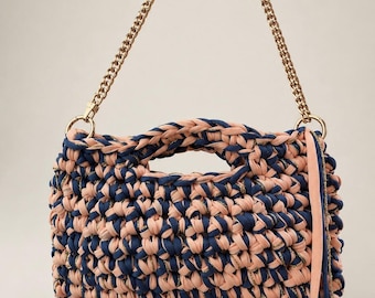 Apricot & Navy