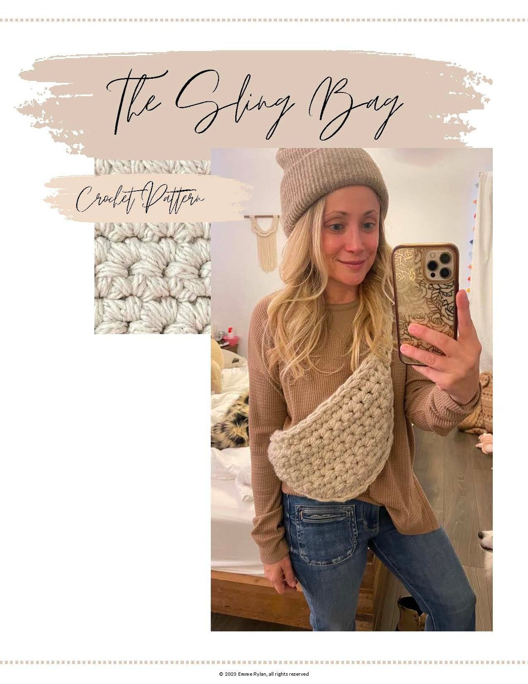 Crochet sling bag pattern new arrivals