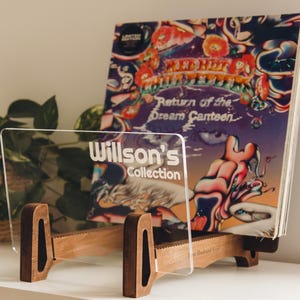 Perfect Gift for Any Vinyl Lover, Custom Storage for LP Records 7, 10, 12 inches, Acrylic Vinyl Holder Personalized, Vinyl Records Furniture