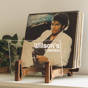 Personalized Vinyl Record Rack Storage Display. Christmas Gift Ideas.