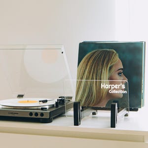 Custom Gift For Wife, Vinyl Records Storage, Wooden Rack For LP Records 7&quot; 10&quot; 12&quot;