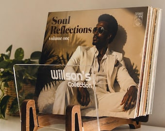Personalized Vinyl Record Rack Storage Display. Christmas Gift Ideas