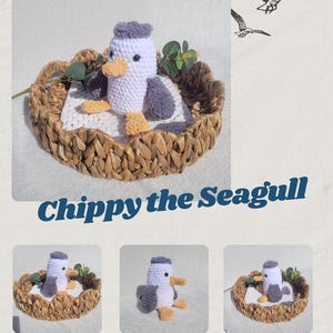 Chippy the Seagull crochet pattern