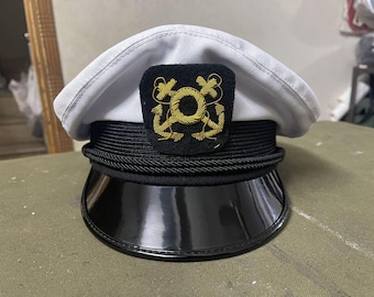 Gorra con visera de capitán de yate Lancaster Boat Skipper, nueva gorra militar