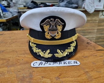 Us Navy Officer Visor Cap, US Navy Commander captain Rank Cap In All Sizes