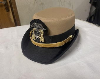 Gorra de uniforme de oficial militar de la Marina de los Estados Unidos para mujer