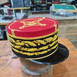 Marshal Of France French Army Military General Officer Visor Hat Cap Kepi