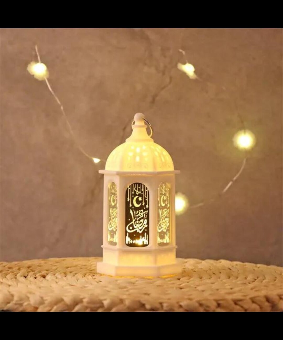 Ramadan Eid LED Light Mubarak Muslim Lantern Lamp Ornament Party ...