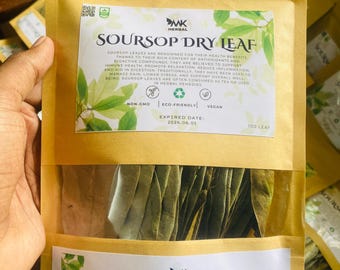 Organic Soursop Leaves | Guanabana | Graviola | Annona Muricata | Guayabano Leaf herb | Premium Grade Soursop Leaf Tea
