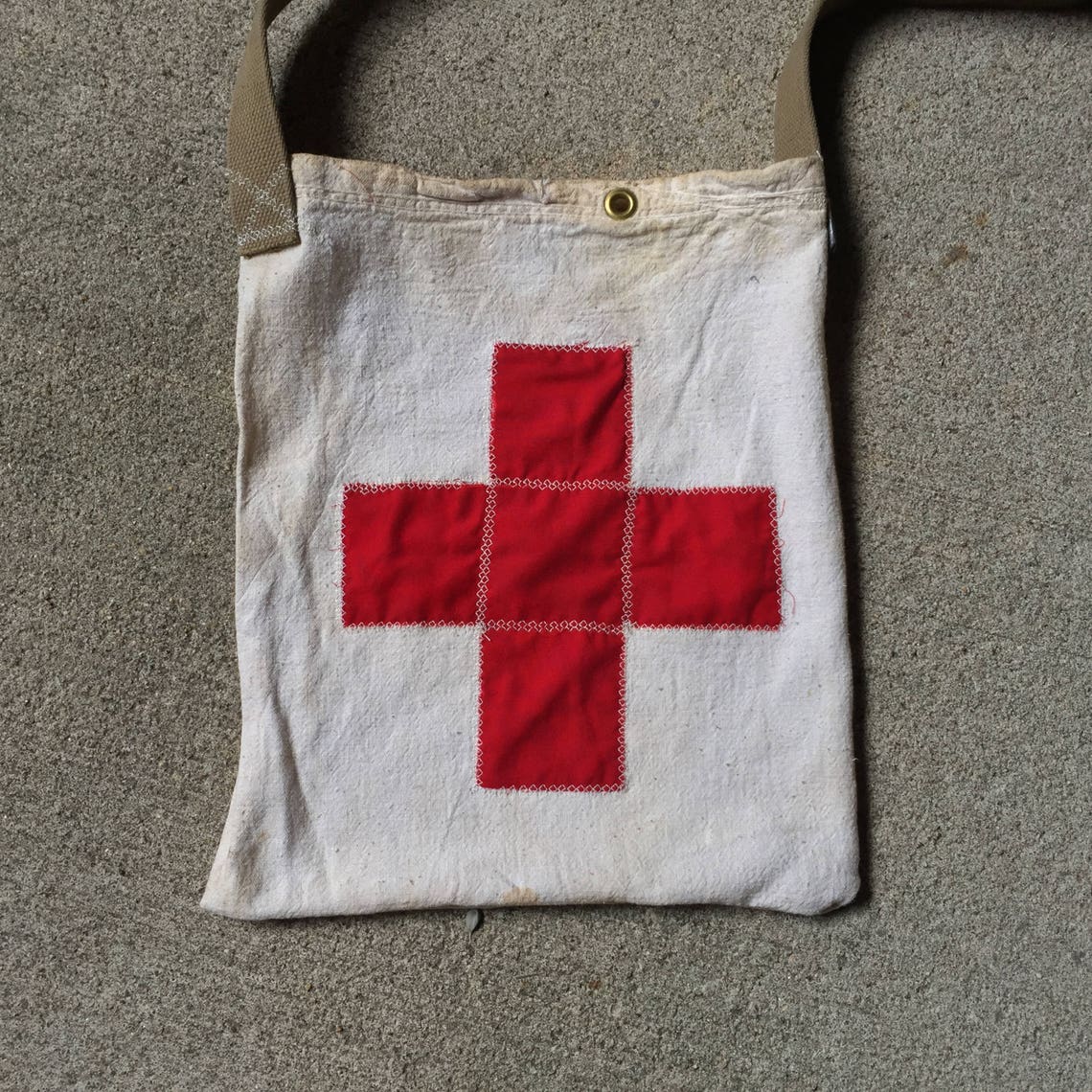 Red Cross Bag / Grain Sack Bag / Laundry Sack / 12 X Etsy