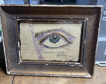 Eye Art / Folk Art / Mixed Media Painting / Eye  / Robert Price
