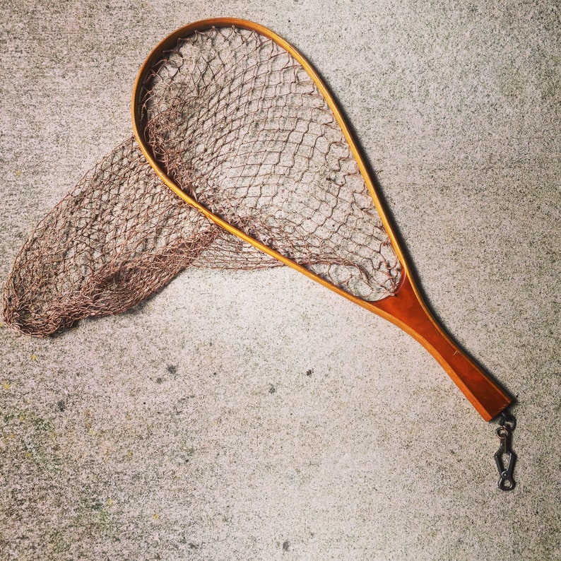 Fishing Net / Vintage Fishing / Lodge Decor Etsy