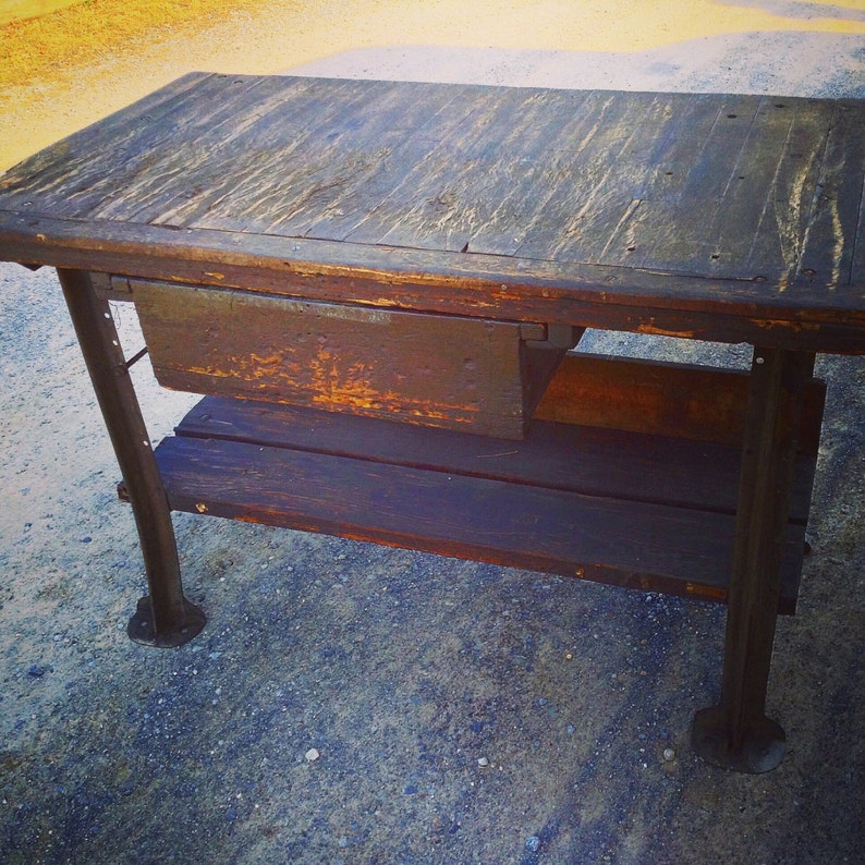 Workbench Legs / Cast Iron Work Bench Legs / Factory Work - Etsy