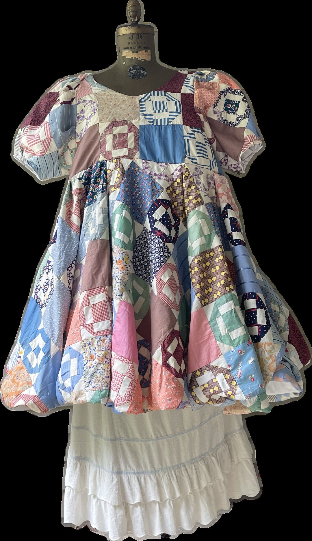 Flower Print Keyhole Back Babydoll Dress Without Belt