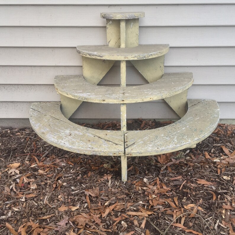 Wooden Plant Stand / Charmingly Rustic Etsy