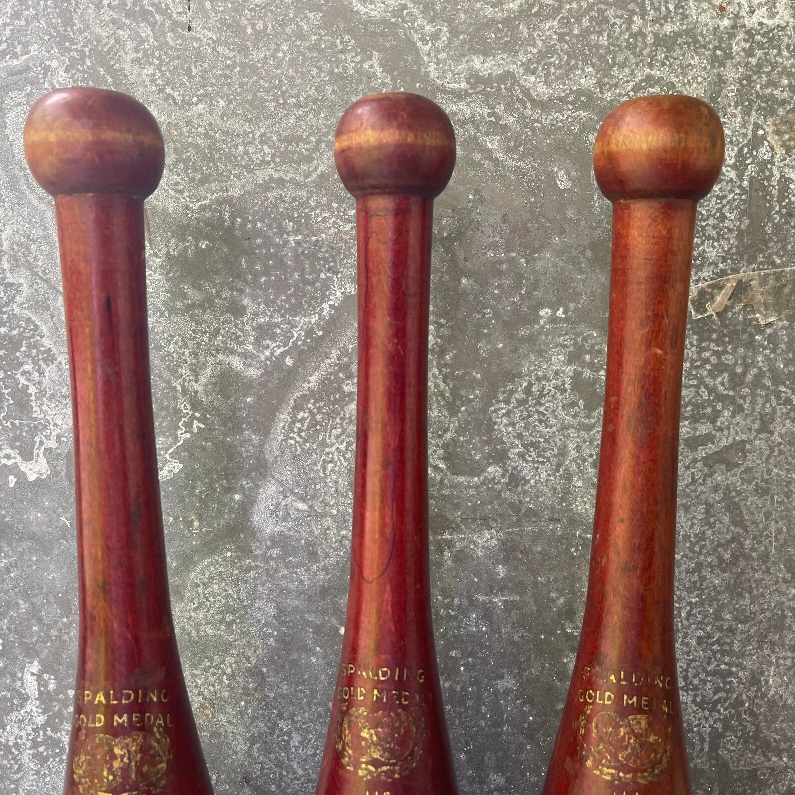 Indian Clubs / Wooden Exercise Pins / Spaulding Gold Medal / Etsy UK