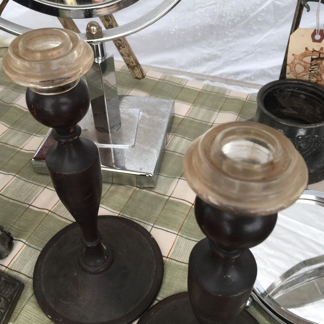 Candle Holders / Candle Stick Holders / Wooden / Instant Etsy