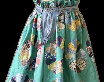 Quilt Top Skirt / Maxi / 38” — 40” Waist