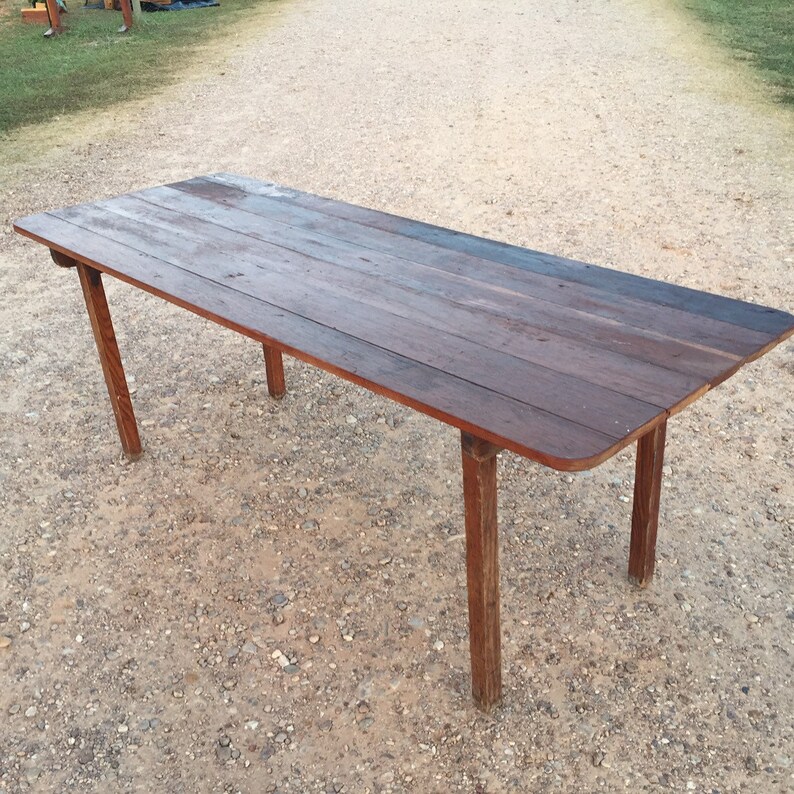 Mesa de la granja / roble / mesa de la cosecha / mesa de la | Etsy