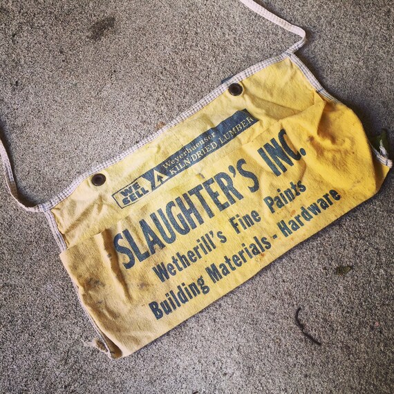 Carpenter's Apron / 1940's / All Cotton