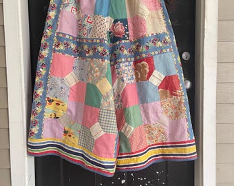 Quilt Top Palazzo Pants / Quilt Patchwork / 33-36” / 100% Cotton