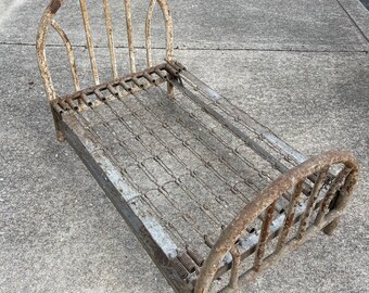 Cast Iron Bed / Child’s Bed / Store Prop / 1800’s / 34”