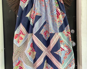 Quilt Top Skirt / Quilt Patchwork / 34-36” / 100% Cotton