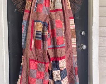 Quilt Top Palazzo Pants / Quilt Patchwork / 30-34” / 100% Cotton
