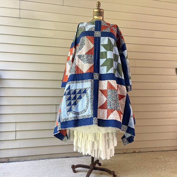 Cape patchwork swing dress cheap