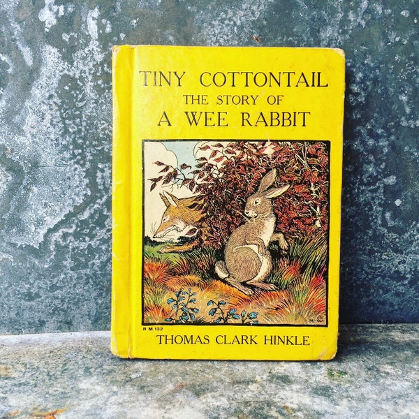 Tiny Cottontail / Vintage Book / Illustrated / Bookshelf Decor