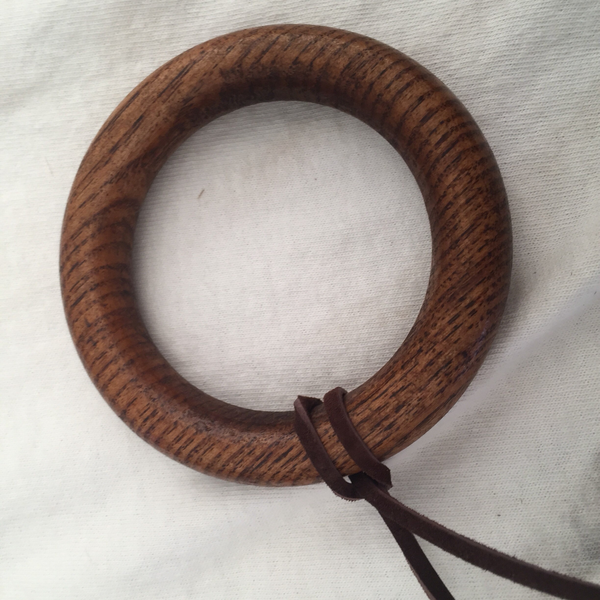 Tiger Oak Solid Wood Ring Pendant / Ring of Truth Pendant / | Etsy