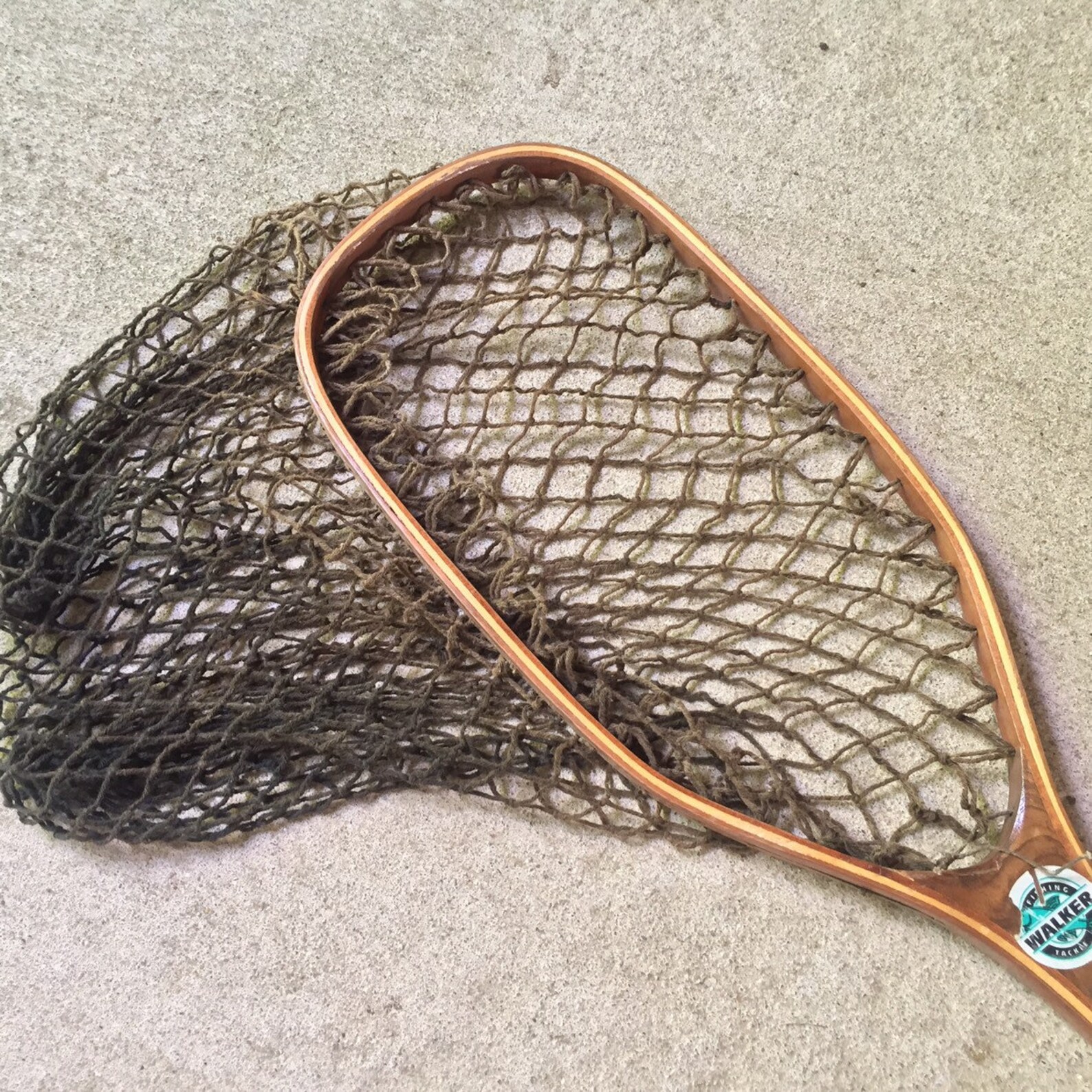 Fishing Net / Vintage Fishing / Lodge Decor Etsy