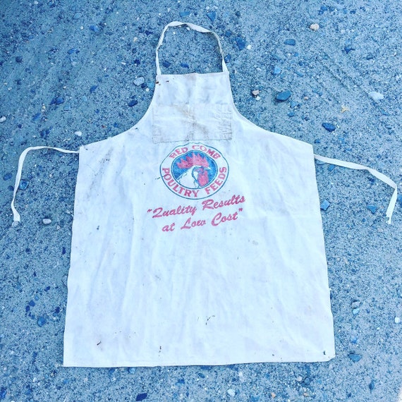 Chicken Apron / 1940's / All Cotton