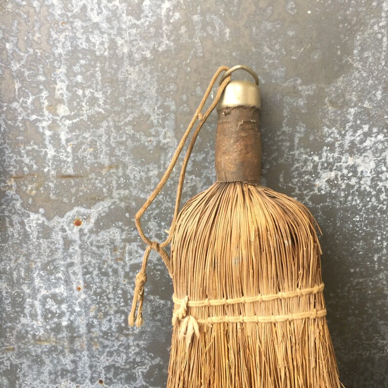 Whisk Broom / Vintage Straw Broom Etsy