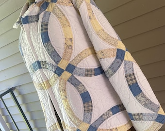 Wedding Ring Quilt Coat / Cotton / L