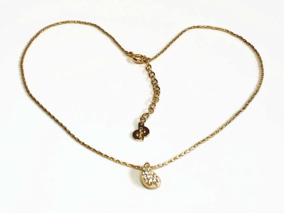 christian dior gold necklace