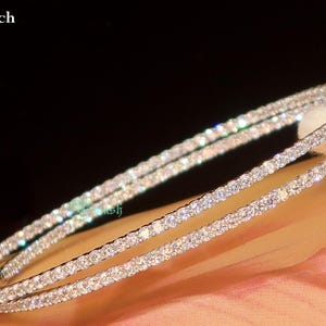 Orecchini a cerchio grandi in argento sterling 925 massiccio, cz diamante moissanite grandi cerchi da 8 cm all'interno e all'esterno, 3 pollici, grandi nozze in oro bianco