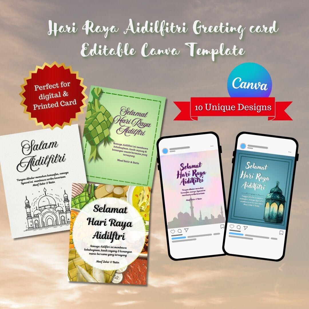 Must Have Raya Card Designs | Canva Templates for Instagram, Whatsapp ...