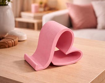 Porta telefono "Valentine" - Porta smartphone di design per scrivania, ufficio e comodino - Idea regalo per San Valentino